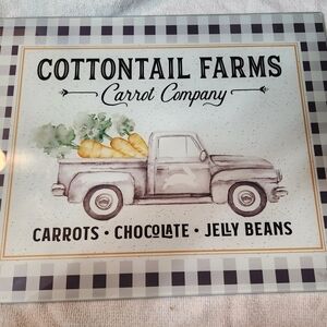 Cottontail Farms Decorative Glass Cutting Board